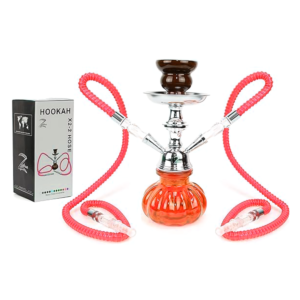 ZEBRA X2 2HOSES PUMPKIN HOOKAH – RED