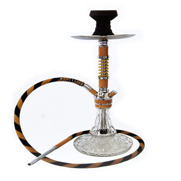 AL MALAKI PRINCE WILLIAM HOOKAH W/ LEATHER CASE - ORANGE