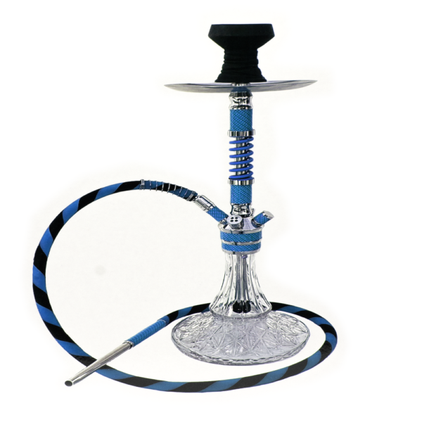 AL MALAKI PRINCE WILLIAM HOOKAH W/ LEATHER CASE - BLUE
