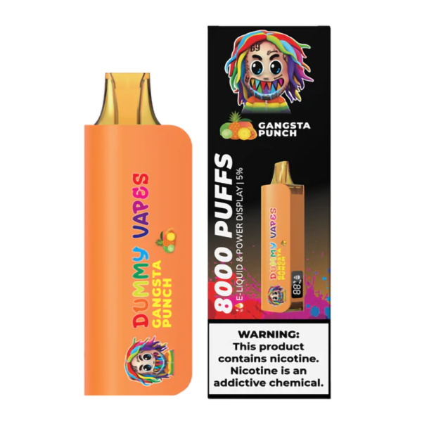 DUMMY 5% NIC 8000PUFFS DISPOSABLE - GANGSTA PUNCH