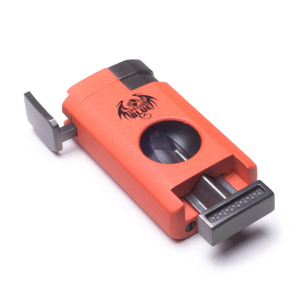 SPECIAL BLUE CATALYST PRO CIGAR  LIGHTER with CUTTER - SAFETY ORANGE - Image 2