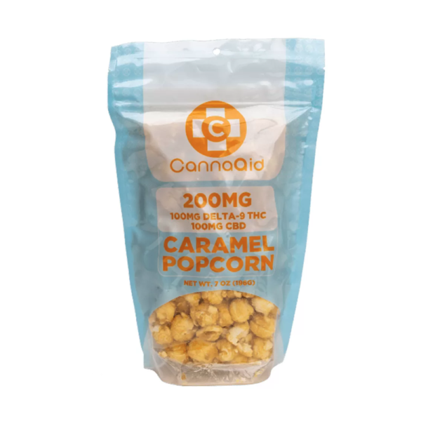 CANNAAID CBD/D9THC 200MG  POPCORN - CARAMEL