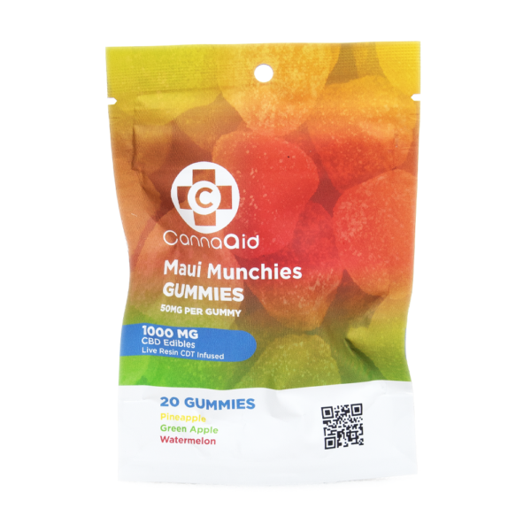 CANNAAID CBD 1000MG GUMMIES - MAUI MUNCHIES