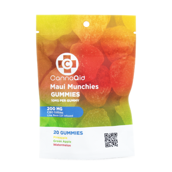 CANNAAID CBD 200MG GUMMIES - MAUI MUNCHIES