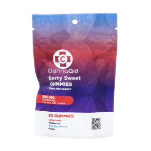 CANNAAID CBD 200MG GUMMIES – BERRY SWEET