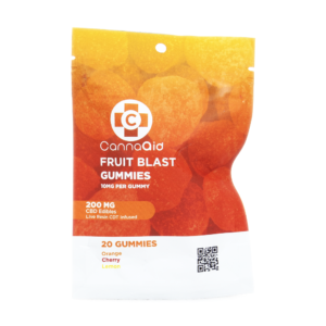 CANNAAID CBD 200MG GUMMIES – FRUIT BLAST