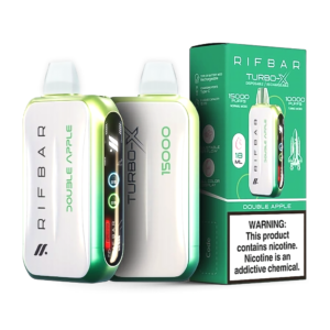 RIFBAR TURBO X 5% 15000 PUFFS DISPOSABLE – DOUBLE APPLE