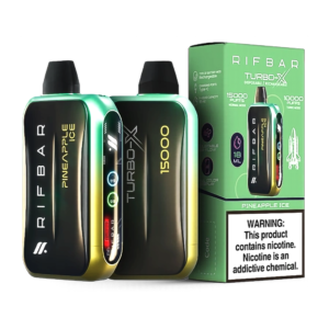 RIFBAR TURBO X 5% 15000 PUFFS DISPOSABLE – PINEAPPLE ICE