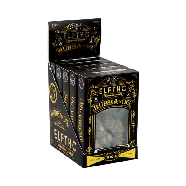 ELF THC PREMIUM 3G FLOWER INDICA - BUBBA OG