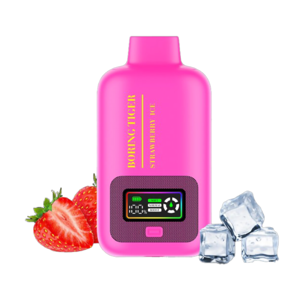 BORING TIGER 5% 25000PUFF DISPOSABLE - STRAW ICE