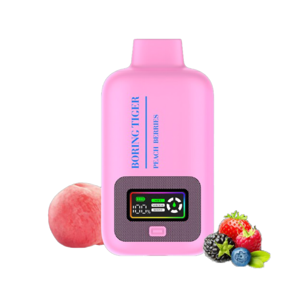 BORING TIGER 5% 25000PUFF DISPOSABLE - PEACH BERRIES