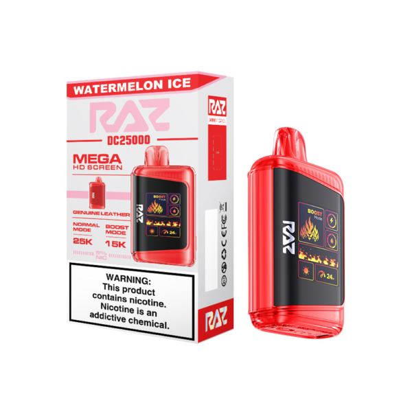 RAZ 5% 25000PUFF DISPOSABLE- WATERMELON ICE