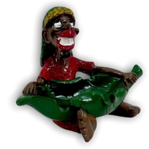 FIGURE RASTA LEAF TUB ASHTRAY