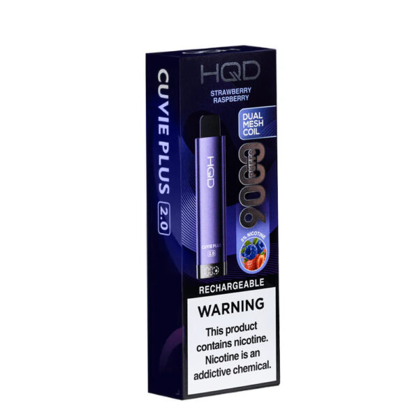 HQD CUVIE PLUS 2.0 5% DISPOSABLE - STRAW RASP