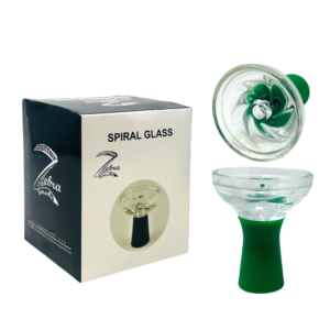 ZEBRA SPIRAL GLASS BOWL