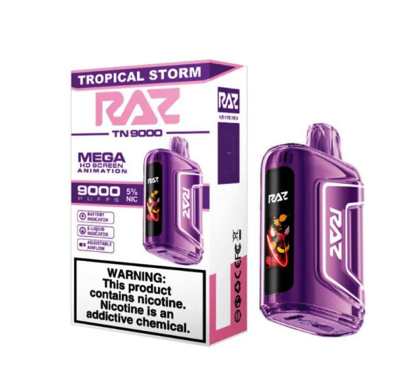 RAZ 5% NIC 9000PUFFS DISPOSABLE - TROPICAL STORM