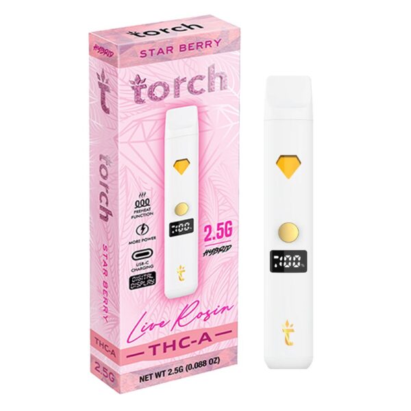 TORCH LIVE ROSIN THCA 2.5G HYBRID - STAR BERRY