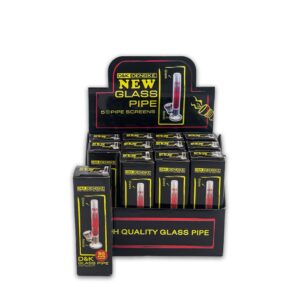 D&K HAND PIPE TUBE W/METAL BASE & SCREEN