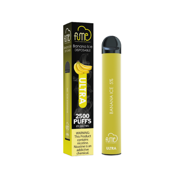 FUME ULTRA 5% SALT NIC DISPOSABLE - BANANA ICE