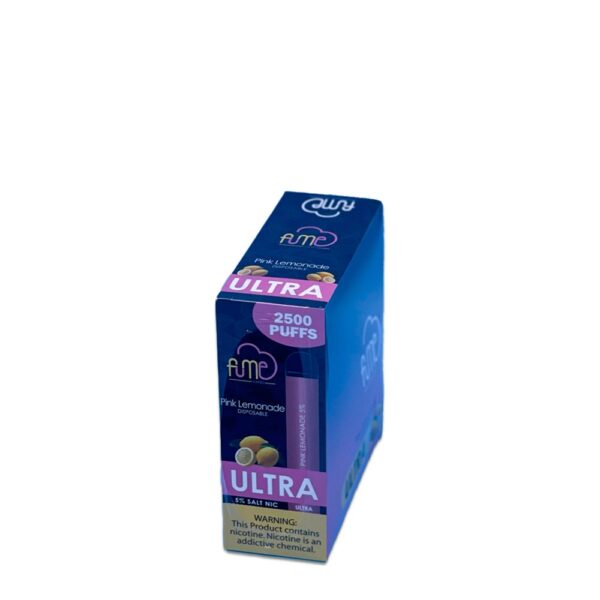 FUME ULTRA 5% SALT NIC DISPOSABLE - PINK LEMONADE - Image 2