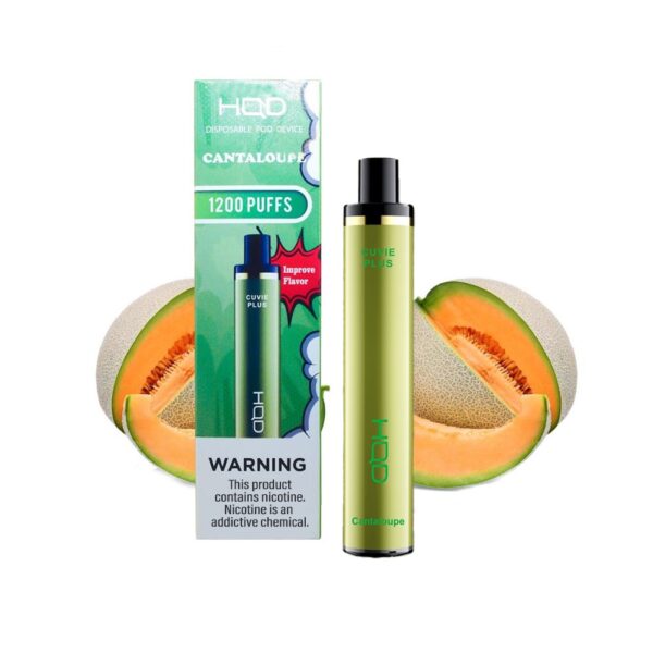 HQD CUVIE PLUS 5% NIC DISPOSABLE - CANTALOUPE