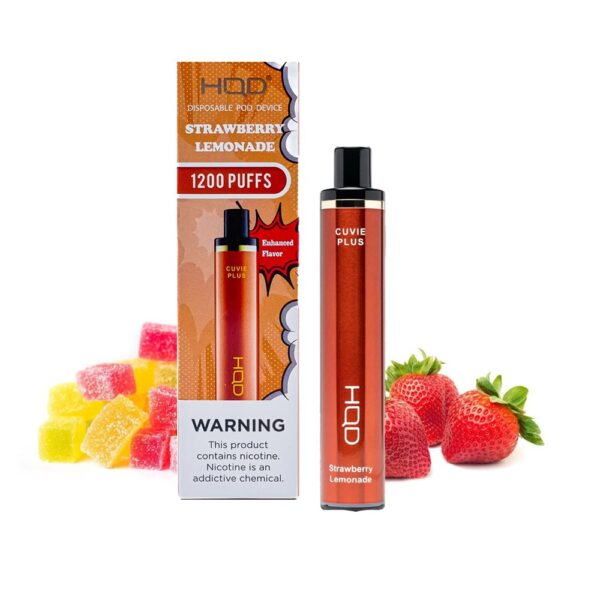 HQD CUVIE PLUS 5% NIC DISPOSABLE - STRAW LEMONADE