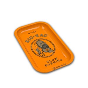 ZIG ZAG ORANGE ROLLING LARGE TRAY
