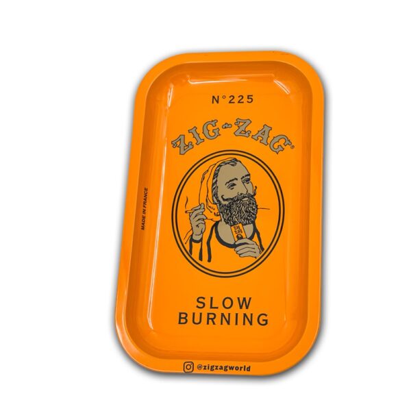 ZIG ZAG ORANGE ROLLING LARGE TRAY - Image 2