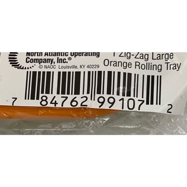 ZIG ZAG ORANGE ROLLING LARGE TRAY - Image 3