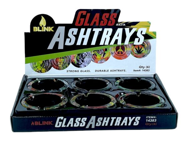 BLINK RASTA 2 EDITION GLASS ASHTRAY