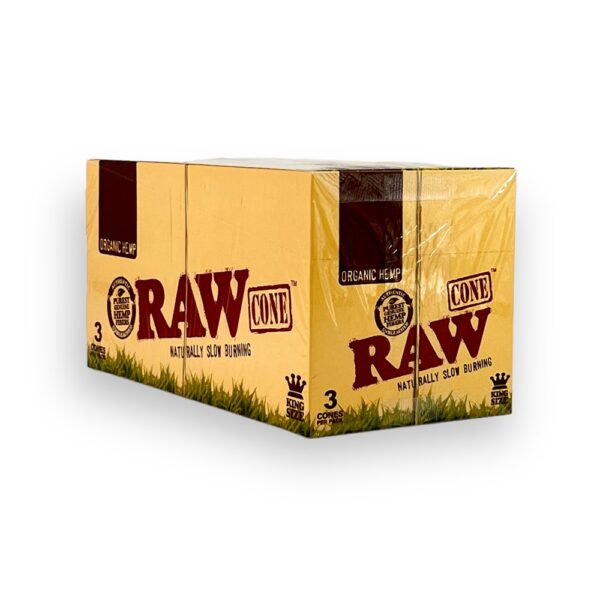 RAW ORGANIC HEMP 3PK KS CONES - Image 2