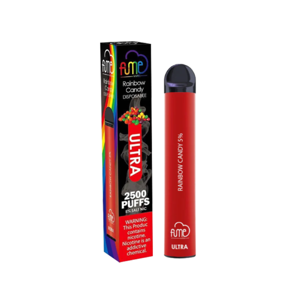 FUME ULTRA 5% SALT NIC DISPOSABLE - RAINBOW CANDY