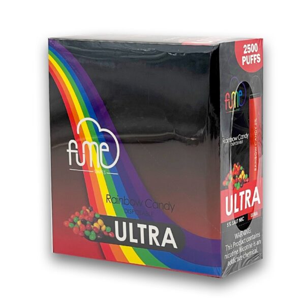 FUME ULTRA 5% SALT NIC DISPOSABLE - RAINBOW CANDY - Image 2
