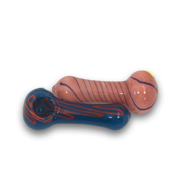 ASSORTED 4" STRIPED HEAD COLORS PIPE - Image 2
