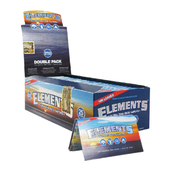 ELEMENTS ULTRA THIN SINGLE WIDE DOUBLE PACK