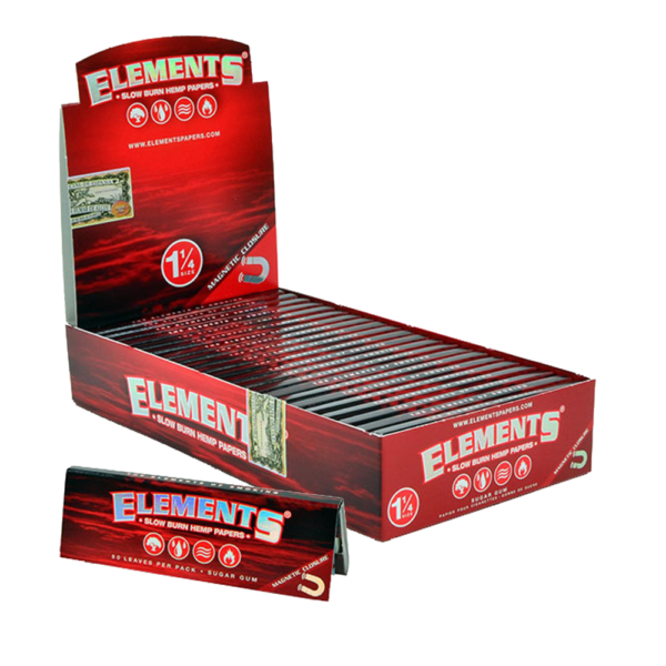 ELEMENTS RED 1 1/4 HEMP PAPERS