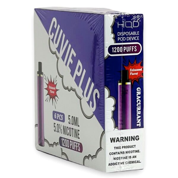 HQD CUVIE PLUS 5% NIC DISPOSABLE - GRACURRANT - Image 2