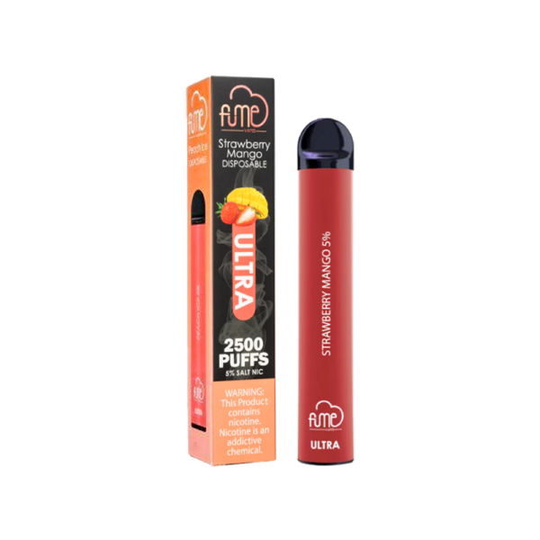 FUME ULTRA 5% SALT NIC DISPOSABLE - STRAW MANGO