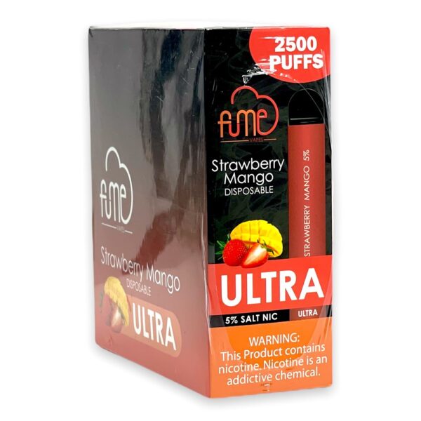 FUME ULTRA 5% SALT NIC DISPOSABLE - STRAW MANGO - Image 2