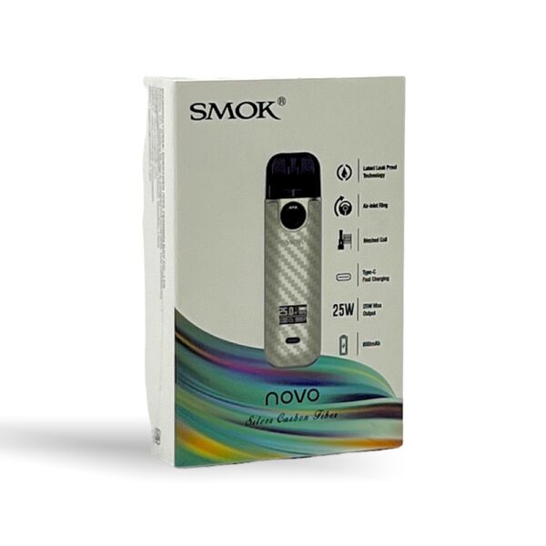 SMOK NOVO 4 KIT - SILVER CARBON FIBER