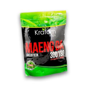 KRATOM KAPS CAPSULES 300CT – MAENG DA