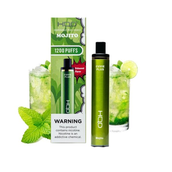 HQD CUVIE PLUS 5% NIC DISPOSABLE - MOJITO