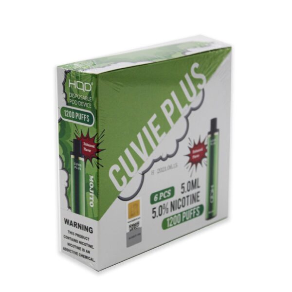 HQD CUVIE PLUS 5% NIC DISPOSABLE - MOJITO - Image 2