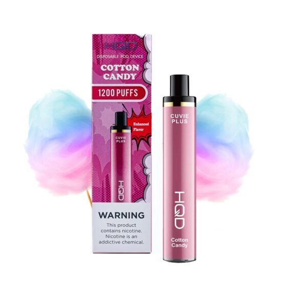 HQD CUVIE PLUS 5% NIC DISPOSABLE -COTTON CANDY