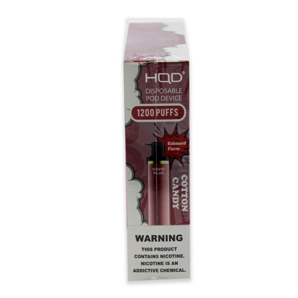 HQD CUVIE PLUS 5% NIC DISPOSABLE -COTTON CANDY - Image 2