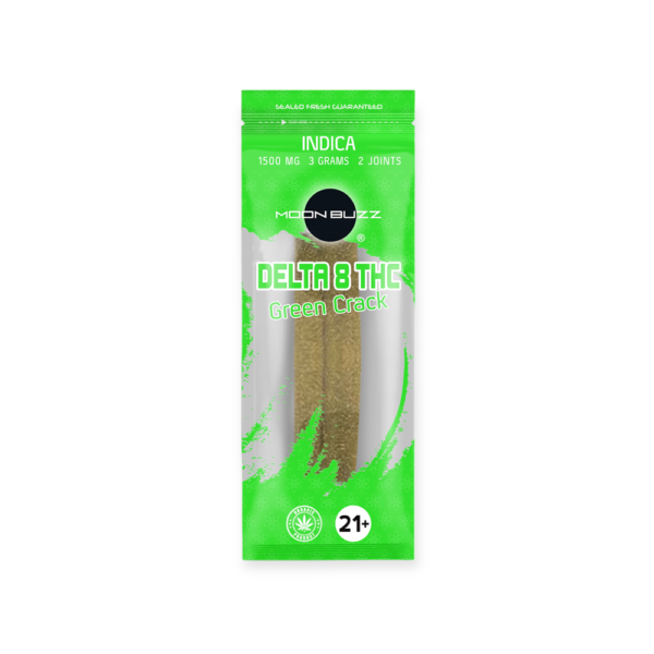 MOON BUZZ 1500MG DELTA 8 PRE-ROLL - GREEN CRACK