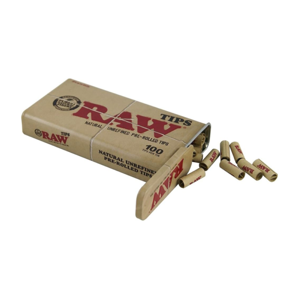 RAW NATURAL UNREFINED PRE-ROLLED TIN TIPS - Image 2
