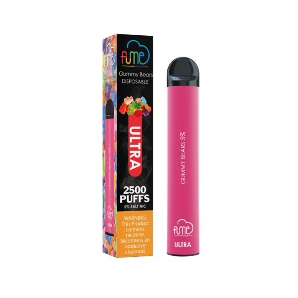 FUME ULTRA 5% SALT NIC DISPOSABLE - GUMMY BEAR