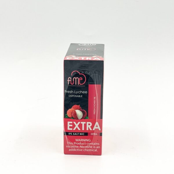 FUME EXTRA 5% SALT NIC DISPOSABLE - FRESH LYCHEE - Image 2