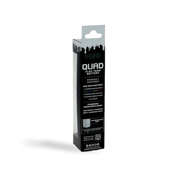 OOZE QUAD FLEX TEMP BATTERY - GHOST WHITE - Image 2